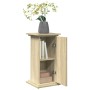 Pedestal expositor con almacenaje roble Sonoma 31x30x60 cm de , Soportes para macetas - Ref: Foro24-854618, Precio: 50,18 €, ...