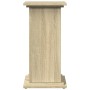 Pedestal display with storage in Sonoma oak 31x30x60 cm by , Pot stands - Ref: Foro24-854618, Price: 50,18 €, Discount: %