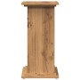 Display pedestal with storage in artisan oak, 31x30x60 cm. by , Pot stands - Ref: Foro24-854624, Price: 47,09 €, Discount: %