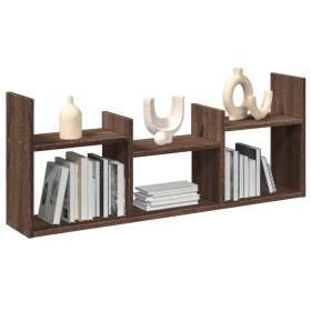 Engineered wood brown oak wall shelf 100x18x40 cm by , Shelves and shelves - Ref: Foro24-854802, Price: 38,99 €, Discount: %