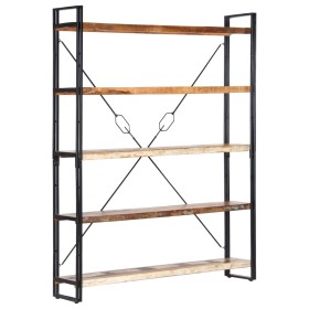 5-level solid reclaimed wood shelf 140x30x180 cm by , Bookcases and shelves - Ref: Foro24-286583, Price: 466,13 €, Discount: %