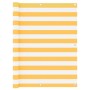 Toldo para balcón tela oxford blanco y amarillo 120x500 cm de vidaXL, Sombrillas - Ref: Foro24-134910, Precio: 22,95 €, Descu...