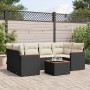 7-piece garden dining set with black synthetic rattan cushions by , Garden sets - Ref: Foro24-3258199, Price: 436,82 €, Disco...