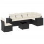 Set de comedor de jardín 7 pzas y cojines ratán sintético negro by , Garden sets - Ref: Foro24-3254973, Price: 461,99 €, Disc...