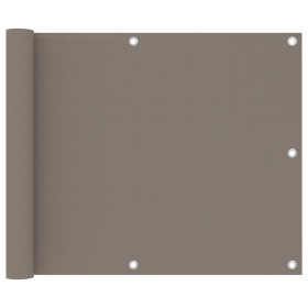 Toldo para balcón de tela oxford gris taupe 75x500 cm de vidaXL, Sombrillas - Ref: Foro24-134986, Precio: 24,36 €, Descuento: %