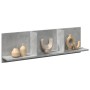 Engineered wood gray concrete wall shelf 100x16.5x30 cm by , Shelves and shelves - Ref: Foro24-854862, Price: 35,07 €, Discou...