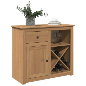 Sideboard with drawer Panama solid pine wood 93x40x80 cm by , Sideboards - Ref: Foro24-4016386, Price: 167,83 €, Discount: %