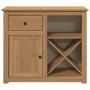 Sideboard with drawer Panama solid pine wood 93x40x80 cm by , Sideboards - Ref: Foro24-4016386, Price: 156,60 €, Discount: %