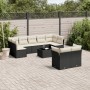 Set de sofás de jardín 10 pzas cojines ratán sintético negro de , Conjuntos de jardín - Ref: Foro24-3249995, Precio: 605,94 €...