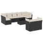 Set de sofás de jardín 10 pzas cojines ratán sintético negro de , Conjuntos de jardín - Ref: Foro24-3249995, Precio: 605,94 €...