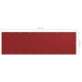 Balcony awning red oxford fabric 120x400 cm by vidaXL, Umbrellas - Ref: Foro24-135041, Price: 26,84 €, Discount: %