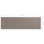 Taupe gray oxford fabric balcony awning 120x400 cm by vidaXL, Umbrellas - Ref: Foro24-134993, Price: 24,64 €, Discount: %