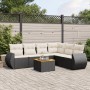 Garten-Essgruppe 7-teilig mit schwarzen Polstern aus synthetischem Rattan von , Gartensets - Ref: Foro24-3257351, Preis: 424,...