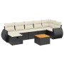 8-piece garden sofa set and black synthetic rattan cushions by , Garden sets - Ref: Foro24-3265067, Price: 525,66 €, Discount: %