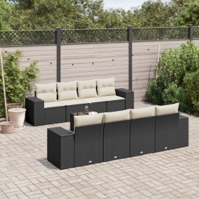 Set de sofás de jardín 8 piezas y cojines ratán sintético negro von , Gartensets - Ref: Foro24-3254683, Preis: 597,99 €, Raba...