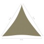 Triangular sail awning beige Oxford fabric 4x4x4 m by vidaXL, Umbrellas - Ref: Foro24-135176, Price: 33,37 €, Discount: %