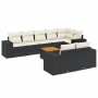 8-piece garden sofa set and black synthetic rattan cushions by , Garden sets - Ref: Foro24-3257862, Price: 613,57 €, Discount: %