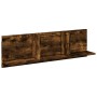 Wall-mounted furniture made of smoked oak engineered wood, 100x16.5x30 cm. by , Shelves and shelves - Ref: Foro24-854863, Pri...