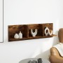 Wall-mounted furniture made of smoked oak engineered wood, 100x16.5x30 cm. by , Shelves and shelves - Ref: Foro24-854863, Pri...