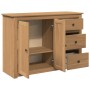 Aparador con cajones Panama madera maciza pino 112x40x80 cm de , Aparadores - Ref: Foro24-4016385, Precio: 213,99 €, Descuent...