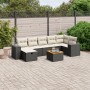 8-piece garden sofa set and black synthetic rattan cushions by , Garden sets - Ref: Foro24-3265179, Price: 522,68 €, Discount: %