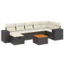 8-piece garden sofa set and black synthetic rattan cushions by , Garden sets - Ref: Foro24-3265179, Price: 522,68 €, Discount: %