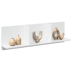 Engineered wood white wall shelf 100x16.5x30 cm by , Shelves and shelves - Ref: Foro24-854859, Price: 35,84 €, Discount: %