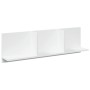 Engineered wood white wall shelf 100x16.5x30 cm by , Shelves and shelves - Ref: Foro24-854859, Price: 35,84 €, Discount: %