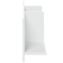 Engineered wood white wall shelf 100x16.5x30 cm by , Shelves and shelves - Ref: Foro24-854859, Price: 35,84 €, Discount: %