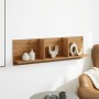 Engineered oak wood wall-mounted furniture, Artisian model, 100x16.5x30 cm by , Shelves and shelves - Ref: Foro24-854867, Pri...