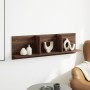 Wall-mounted engineered wood furniture, brown oak, 100x16.5x30 cm by , Shelves and shelves - Ref: Foro24-854865, Price: 39,52...