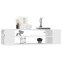 Hanging TV stand made of white plywood 100x30x26.5cm by , TV Furniture - Ref: Foro24-806229, Price: 40,68 €, Discount: %