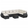 8-piece garden sofa set and black synthetic rattan cushions by , Garden sets - Ref: Foro24-3264212, Price: 578,69 €, Discount: %