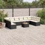 Garden sofa set 11 pieces and black synthetic rattan cushions by , Garden sets - Ref: Foro24-3256126, Price: 564,61 €, Discou...