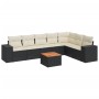 8-piece garden sofa set and black synthetic rattan cushions by , Garden sets - Ref: Foro24-3257806, Price: 488,79 €, Discount: %