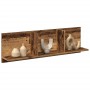 Aged engineered wood wall shelf 100x16.5x30 cm by , Shelves and shelves - Ref: Foro24-854866, Price: 38,67 €, Discount: %