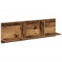 Aged engineered wood wall shelf 100x16.5x30 cm by , Shelves and shelves - Ref: Foro24-854866, Price: 38,67 €, Discount: %