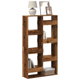 Aged engineered wood bookshelf