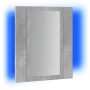 Bathroom cabinet with LED mirror, gray wood concrete, 40x12x45 cm. by , bathroom vanities - Ref: Foro24-856278, Price: 49,99 ...