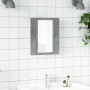 Armario de baño con espejo LED madera gris hormigón 40x12x45 cm de , Tocadores de baño - Ref: Foro24-856278, Precio: 49,73 €,...