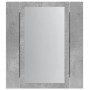 Bathroom cabinet with LED mirror, gray wood concrete, 40x12x45 cm. by , bathroom vanities - Ref: Foro24-856278, Price: 49,99 ...