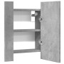 Bathroom cabinet with LED mirror, gray wood concrete, 40x12x45 cm. by , bathroom vanities - Ref: Foro24-856278, Price: 49,99 ...