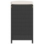 High garden bar stools with 2 black PE rattan cushions by , Garden chairs - Ref: Foro24-368686, Price: 130,27 €, Discount: %