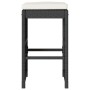 High garden bar stools with 6 black PE rattan cushions by , Garden chairs - Ref: Foro24-368692, Price: 366,27 €, Discount: %