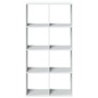 Wooden engineering white divider bookcase 69.5x29x137.5 cm by , Bookcases and shelves - Ref: Foro24-858021, Price: 86,13 €, D...