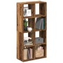 Aged engineering wood divider bookcase 69.5x29x137.5 cm by , Bookcases and shelves - Ref: Foro24-858028, Price: 83,80 €, Disc...