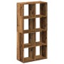 Librería divisor madera ingeniería envejecida 69,5x29x137,5 cm de , Librerías y estanterías - Ref: Foro24-858028, Precio: 83,...