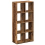 Aged engineering wood divider bookcase 69.5x29x137.5 cm by , Bookcases and shelves - Ref: Foro24-858028, Price: 83,80 €, Disc...