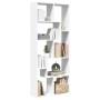 White engineering wood divider bookcase 67x25x161.5 cm by , Bookcases and shelves - Ref: Foro24-858075, Price: 83,76 €, Disco...