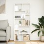 White engineering wood divider bookcase 67x25x161.5 cm by , Bookcases and shelves - Ref: Foro24-858075, Price: 83,76 €, Disco...